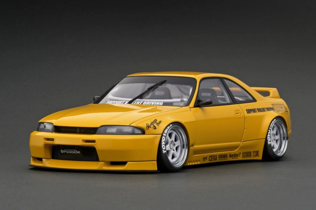 [Back-order] ignition model IG3033 1:18 PANDEM GT-R (BCNR33) Yellow