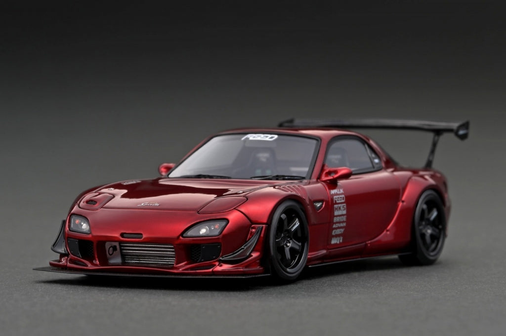 [Back-order] ignition model IG3019 1:43 FEED Afflux GT3 (FD3S) Red Metallic