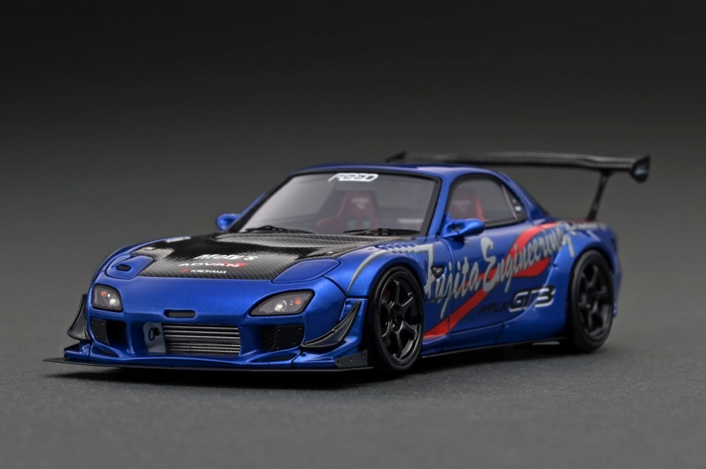 [Back-order] ignition model IG3020 1:43 FEED Afflux GT3 (FD3S) Blue Metallic