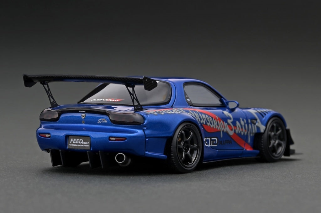 [Back-order] ignition model IG3020 1:43 FEED Afflux GT3 (FD3S) Blue Metallic