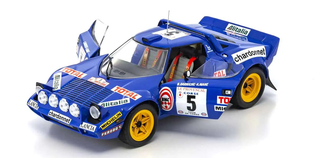 [ Back-order ] KYOSHO KS08130C 1:18 Lancia Stratos 1976 Tour de Corse #5 model car