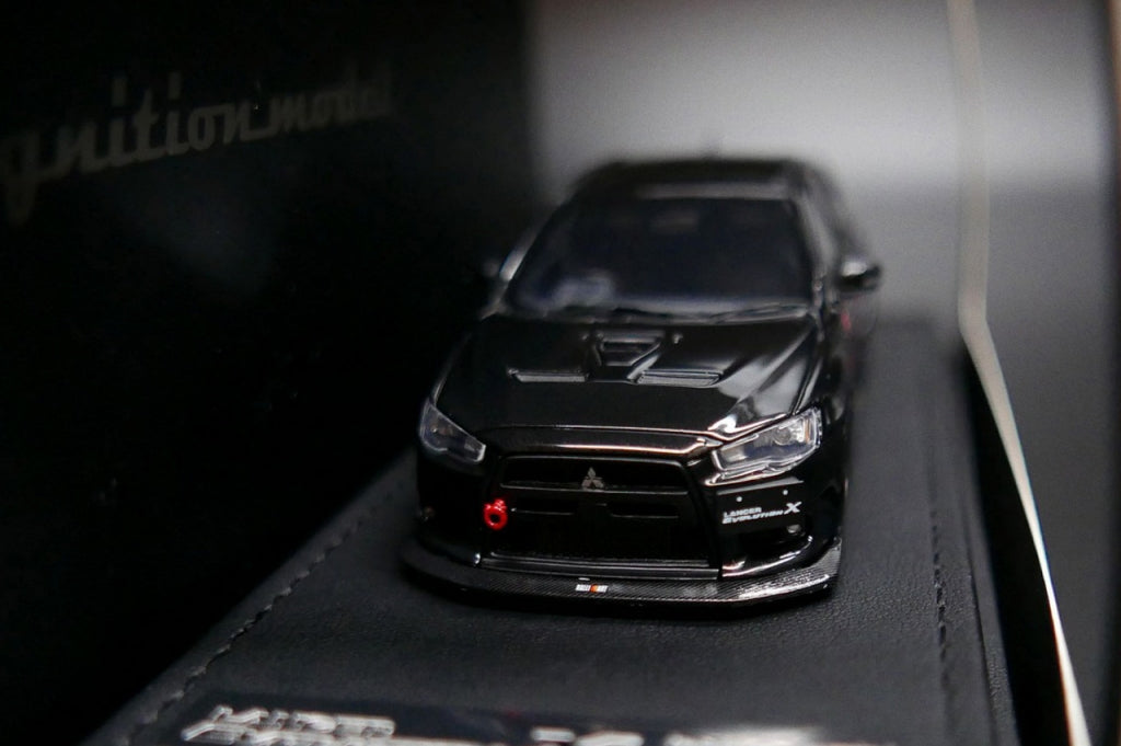 [Back-order] ignition model IG2570 1:43 Mitsubishi Lancer Evolution X (CZ4A) Black Metallic