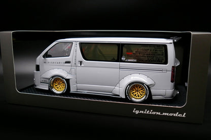 [ Back-order ] ignition model IG3120 1:18 TSD WORKS Hiace Gray