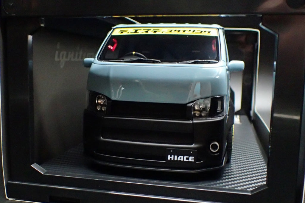 [Back-order] ignition model IG2803 1:18 TSD WORKS HIACE Blue Gray