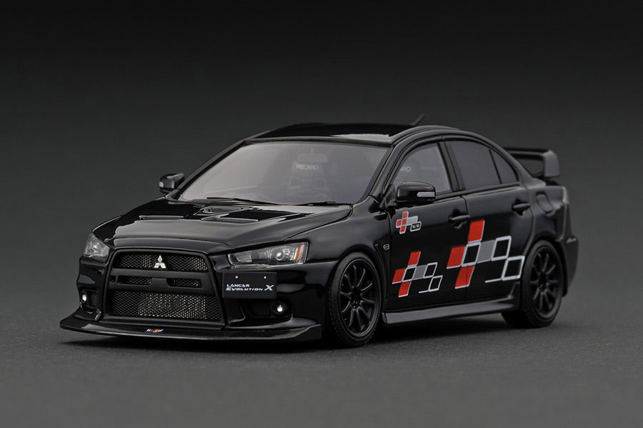 [Back-order] ignition model IG2570 1:43 Mitsubishi Lancer Evolution X (CZ4A) Black Metallic