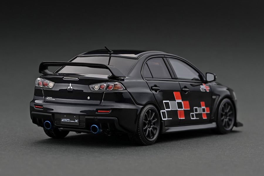 [Back-order] ignition model IG2570 1:43 Mitsubishi Lancer Evolution X (CZ4A) Black Metallic