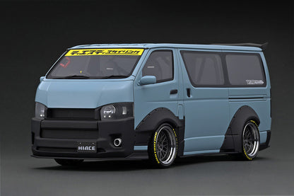 [Back-order] ignition model IG2803 1:18 TSD WORKS HIACE Blue Gray