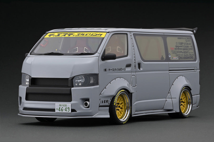 [ Back-order ] ignition model IG3120 1:18 TSD WORKS Hiace Gray