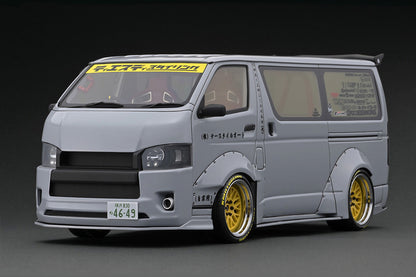 [ Back-order ] ignition model IG3120 1:18 TSD WORKS Hiace Gray