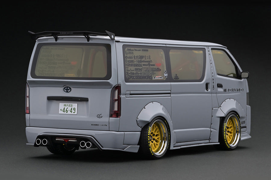 [ Back-order ] ignition model IG3120 1:18 TSD WORKS Hiace Gray