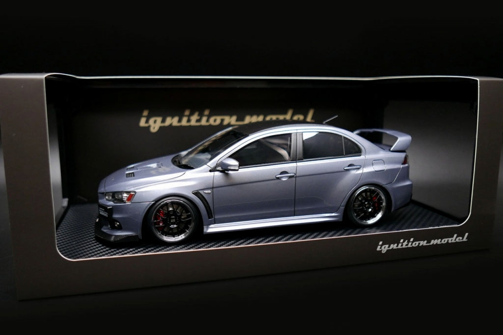 [Back-order] ignition model IG3210 1:18 Mitsubishi Lancer Evolution X (CZ4A) Gray Metallic