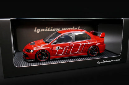 IG2374 ignition model 1:18 Mitsubishi Lancer Evolution IX MR (CT9A) Red Resin