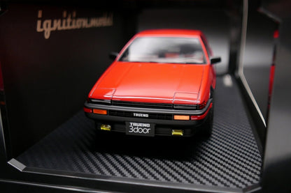 [Back-order] ignition model IG2790 1:18 Toyota Sprinter Trueno 3Dr GT Apex (AE86) Red/Black