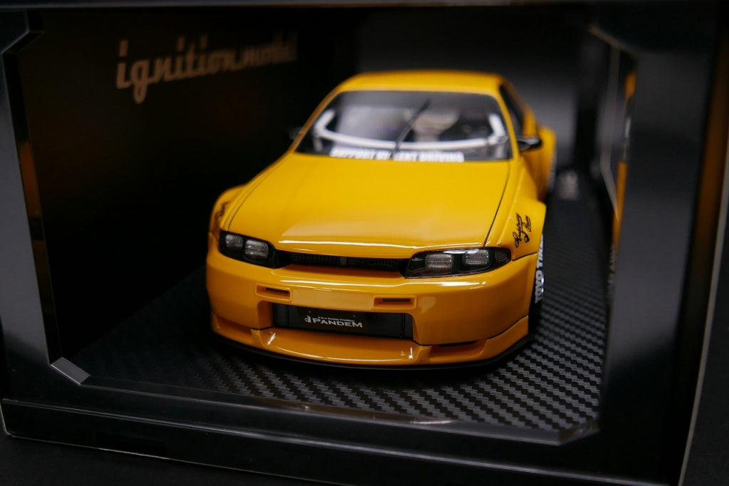 [Back-order] ignition model IG3033 1:18 PANDEM GT-R (BCNR33) Yellow