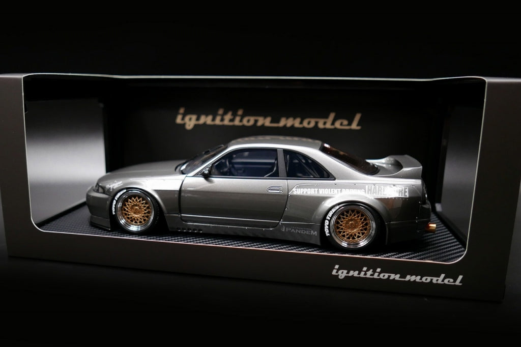 [Back-order] ignition model IG3030 1:18 PANDEM GT-R (BCNR33) Gun Metallic