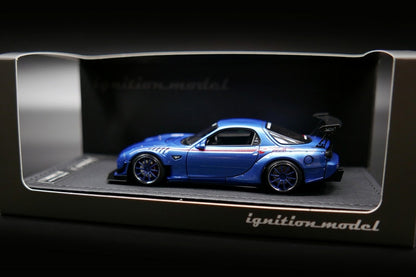 [Back-order] ignition model IG3021 1:43 FEED Afflux GT3 (FD3S) Light Blue Metallic