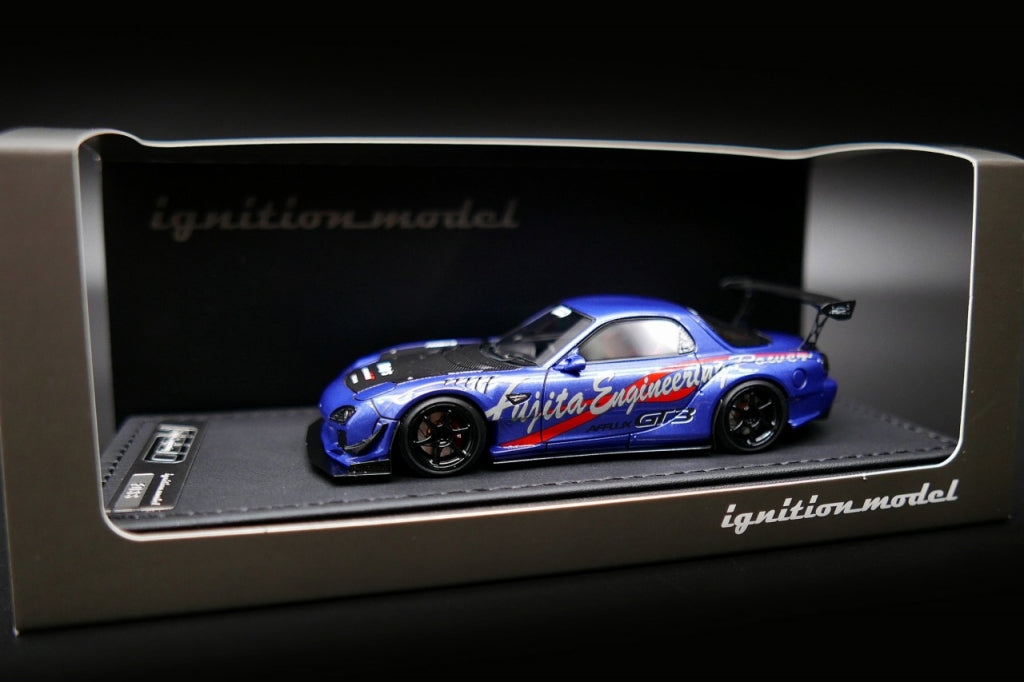 [Back-order] ignition model IG3020 1:43 FEED Afflux GT3 (FD3S) Blue Metallic