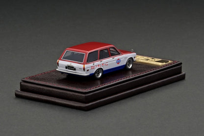 [Back-order] ignition model IG2882 1:64 Datsun Bluebird (510) Wagon Red/White/Blue