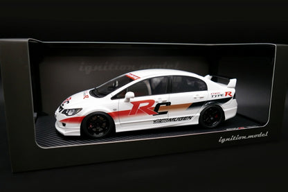 IG2832 ignition model 1:18 Honda Civic FD2 Type R White resin