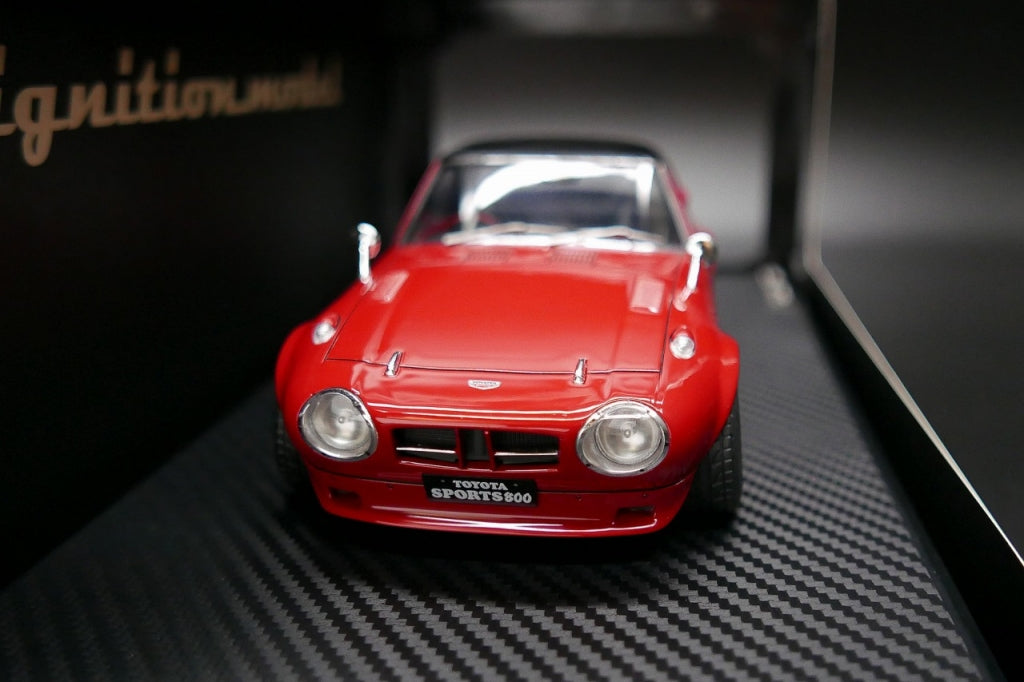 [ Back-order ] ignition model IG3091 1:18 Toyota Sports 800 NOB Hachi Ver Red