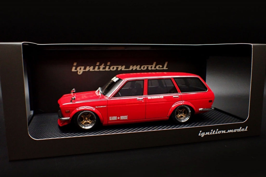 [ Back-order ] ignition model IG3152 1:18 Datsun Bluebird (510) Wagon Red