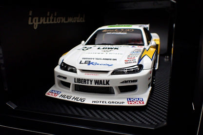 [ Back-order ] ignition model IG2919 1:18 LB-Super Silhouette S15 SILVIA White/Yellow