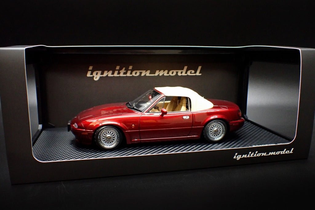 [ Back-order ] ignition model IG3200 1:18 Eunos Roadster (NA) Burgundy