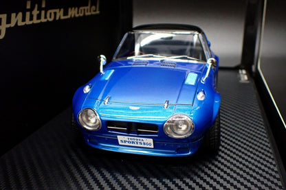 [ Back-order ] ignition model IG3093 1:18 Toyota Sports 800 NOB Hachi ver. Blue Metallic