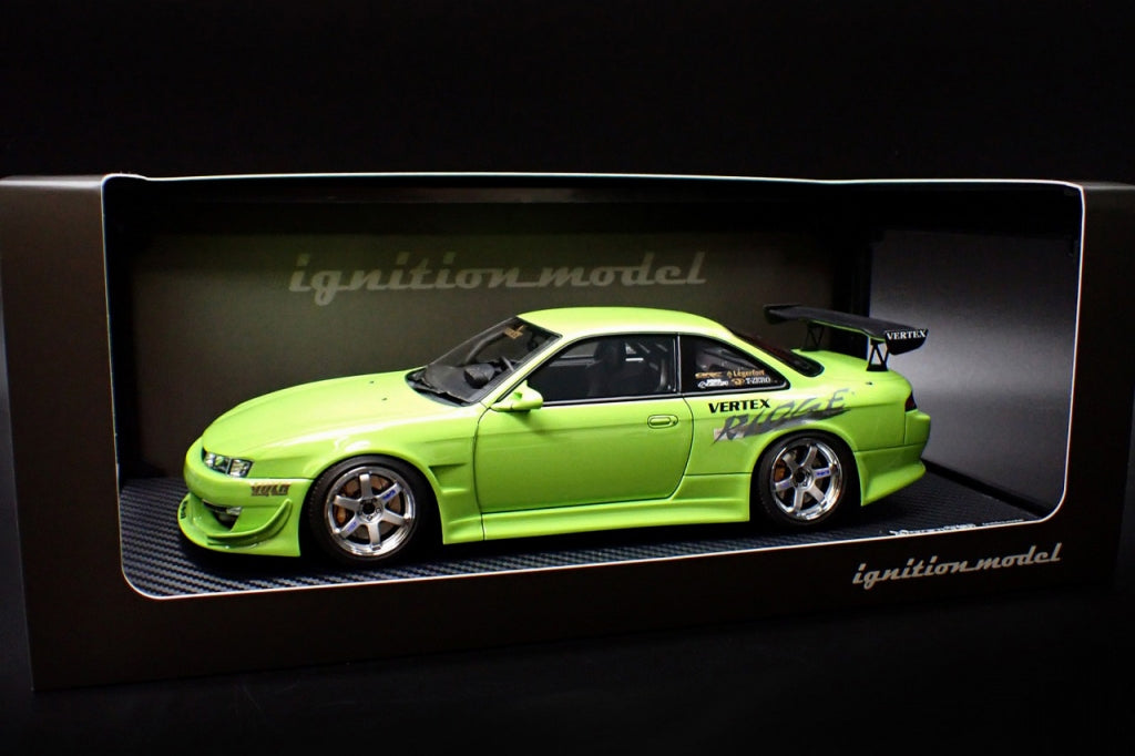 [ Back-order ] ignition model IG3086 1:18 VERTEX S14 Silvia Yellow Green