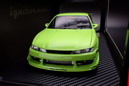 [ Back-order ] ignition model IG3086 1:18 VERTEX S14 Silvia Yellow Green