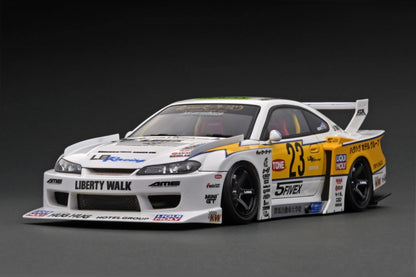 [ Back-order ] ignition model IG2919 1:18 LB-Super Silhouette S15 SILVIA White/Yellow