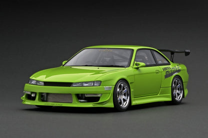 [ Back-order ] ignition model IG3086 1:18 VERTEX S14 Silvia Yellow Green