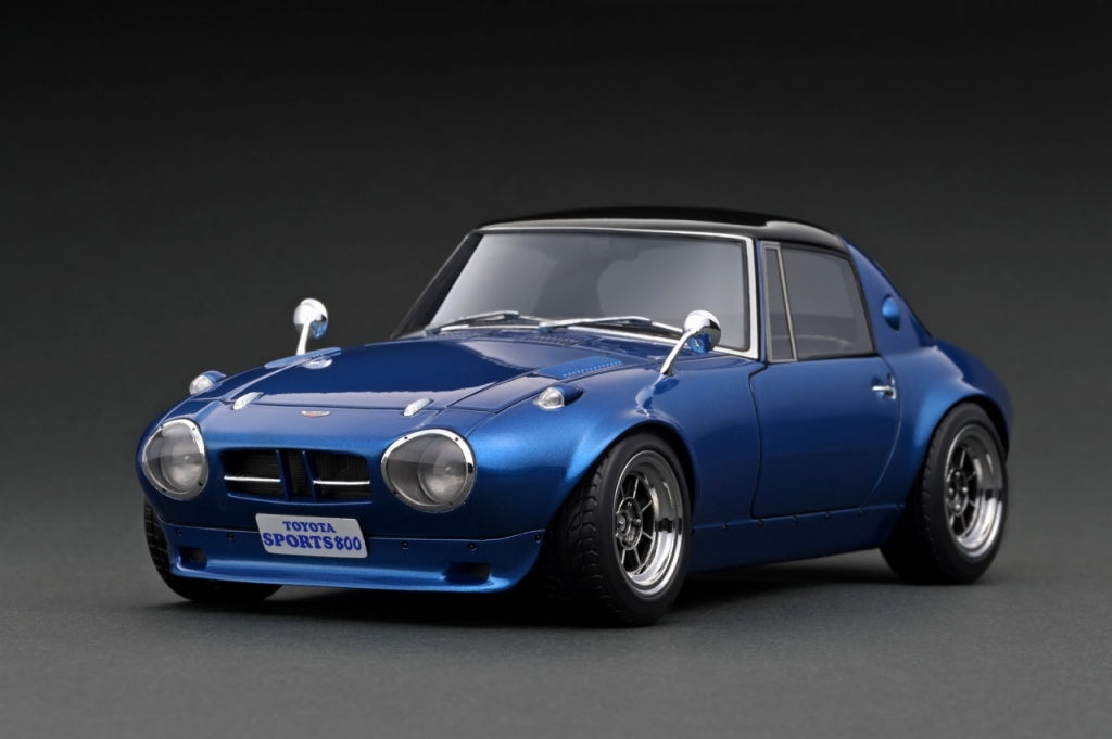 [ Back-order ] ignition model IG3093 1:18 Toyota Sports 800 NOB Hachi ver. Blue Metallic