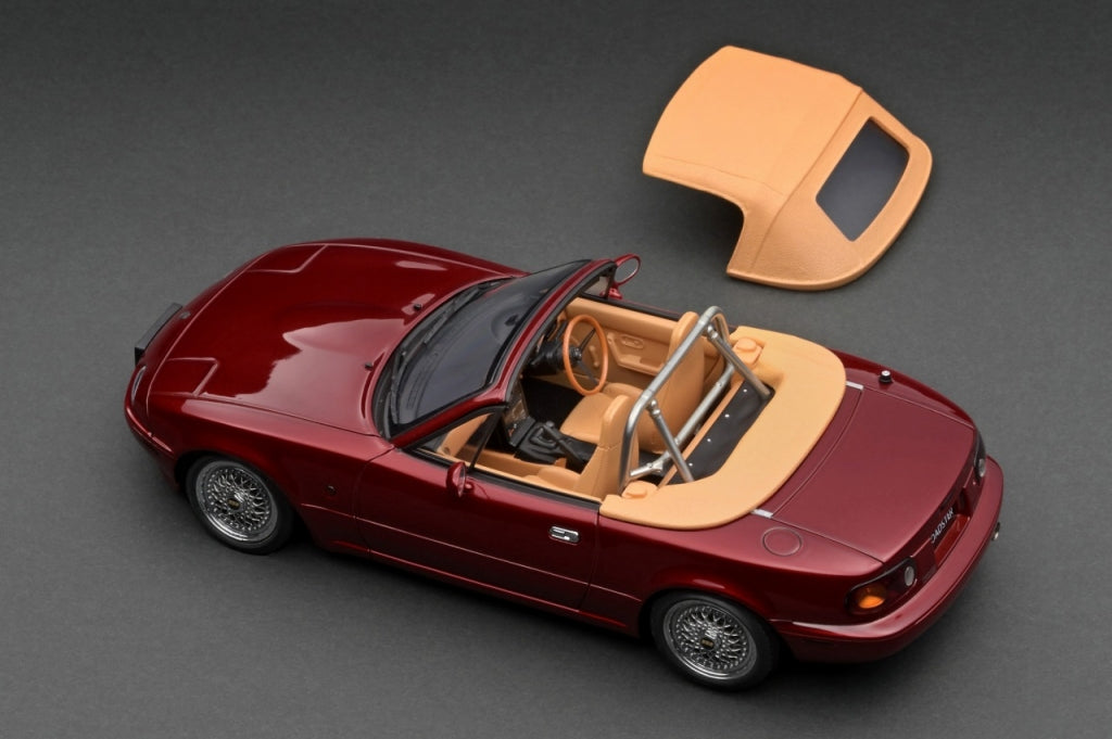 [ Back-order ] ignition model IG3200 1:18 Eunos Roadster (NA) Burgundy