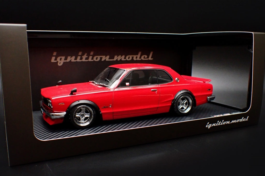 IG3238 ignition model 1:18 Nissan Skyline 2000 GT-R KPGC10 Red model cars