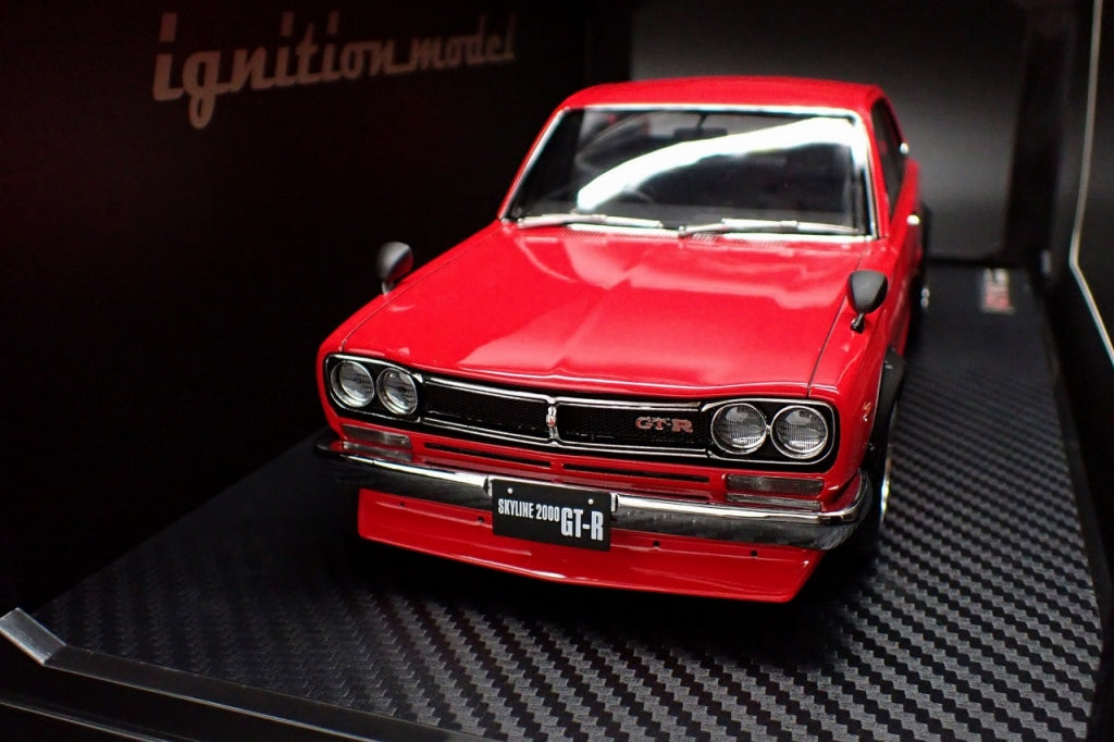 IG3238 ignition model 1:18 Nissan Skyline 2000 GT-R KPGC10 Red model cars