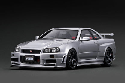 [ Back-order ] ignition model IG3224 1:18 Nismo R34 GT-R Z-tune Silver