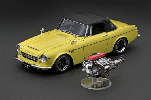 [ Back-order ] ignition model IG2714 1:18 DATSUN Fairlady 2000 SR311 Yellow With Engine