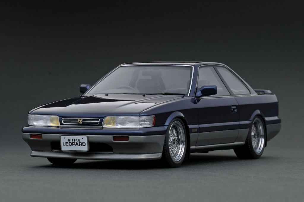 [ Back-order ] ignition model IG3817 1:18 Nissan Leopard Ultima V30TWINCAM TURBO Dark Blue/Silver model car