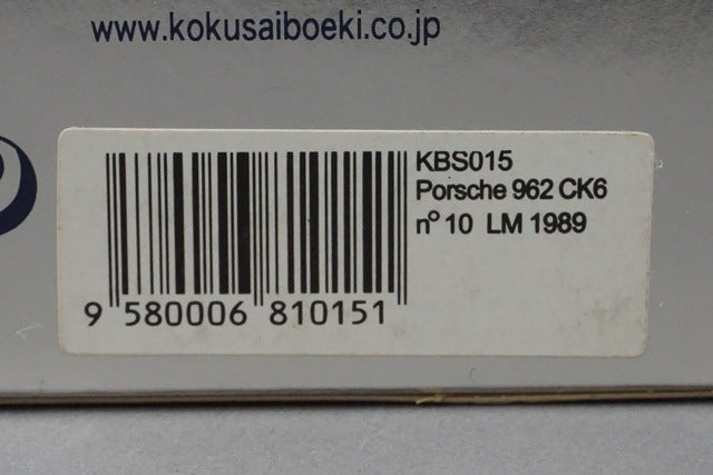 1:43 SPARK KBS015 Kokusai boeki Porsche 962 CK6 Le Mans 1989 #10