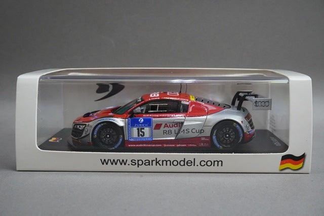 1:43 SPARK SG187 Audi R8 LMS ultra Audi Race Experience Nurburgring 24H 12th place 2015 #15 model car