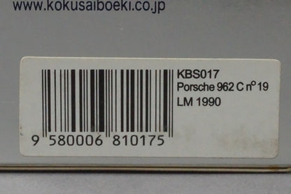 1:43 SPARK KBS017 Porsche 962C LM Le Mans 1990 #19 model car