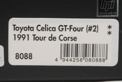 1:43 HPI 8088 Toyota Celica FT-Four Tour de Corse 1991 #2 C.Sainz/L.Moya