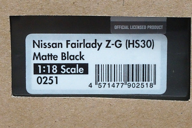 1:18 ignition model IG0251 Nissan Fairlady Z-G (HS30) Matte Black