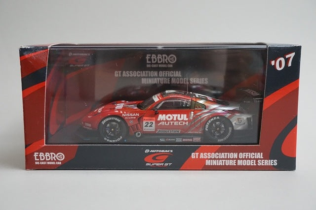 1:43 EBBRO 43958 Nissan MOTUL AUTECH Z SUPER GT 2007 Late Model #22