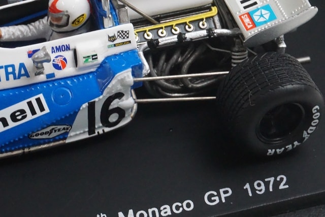 1:43  SPARK S1606 Matra MS 120C Monaco GP 6th 1972 #16 C. Amon model car