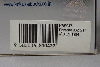 1:43 SPARK KBS047 Porsche 962 GTI LM Le Mans 1994 #6