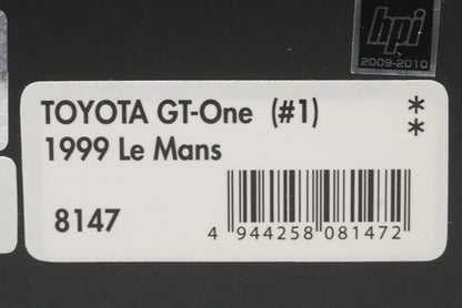 1:43 HPI 8147 Toyota GT-One Le Mans 1999 #1