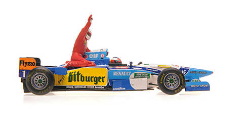 [ Back-order ] MINICHAMPS 517950601 1:43 Benetton B195 Schumacher Canadian GP 1995 with Arregi F model car