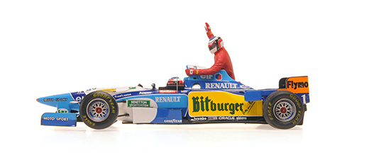 [ Back-order ] MINICHAMPS 517950601 1:43 Benetton B195 Schumacher Canadian GP 1995 with Arregi F model car